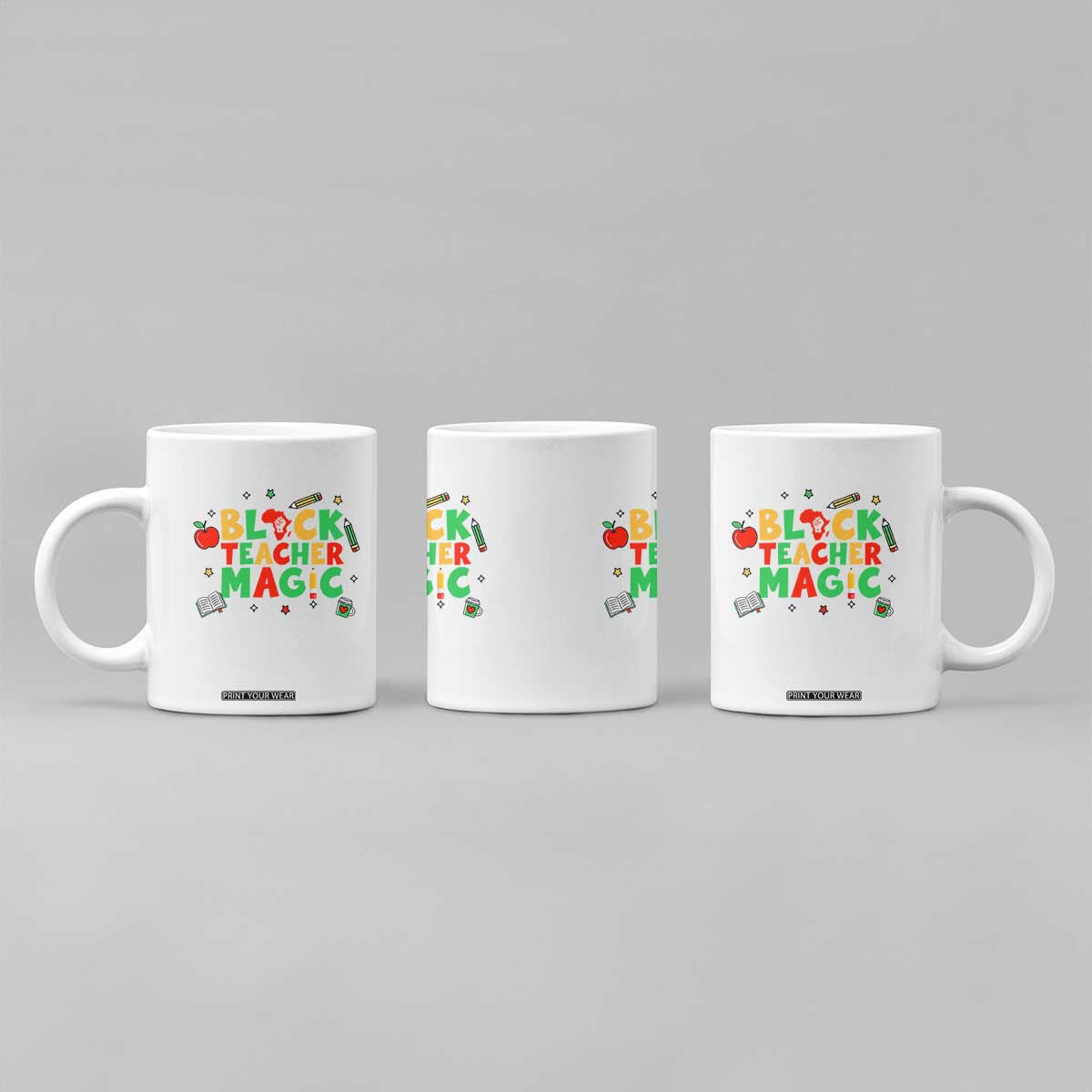 Inspirational Black Teacher Magic Coffee Mug African American History Month TS12 Print Your Wear