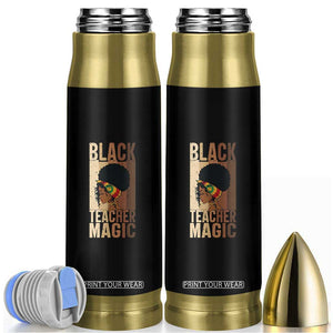 Black Teacher Magic Bullet Tumbler African American Pride Teacher Life TS12 Black Print Your Wear