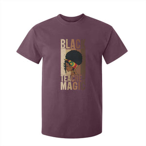 Black Teacher Magic T Shirt For Kid African American Pride Teacher Life TS12 Maroon Print Your Wear