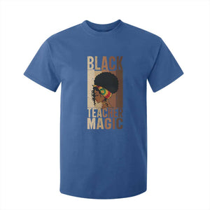 Black Teacher Magic T Shirt For Kid African American Pride Teacher Life TS12 Royal Blue Print Your Wear
