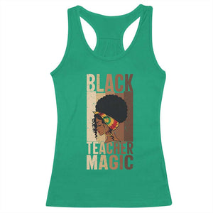 Black Teacher Magic Racerback Tank Top African American Pride Teacher Life TS12 Irish Green Print Your Wear