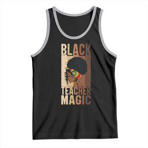 Black Teacher Magic Tank Top African American Pride Teacher Life TS12 Black Athletic Heather Print Your Wear