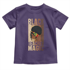 Black Teacher Magic Toddler T Shirt African American Pride Teacher Life TS12 Purple Print Your Wear
