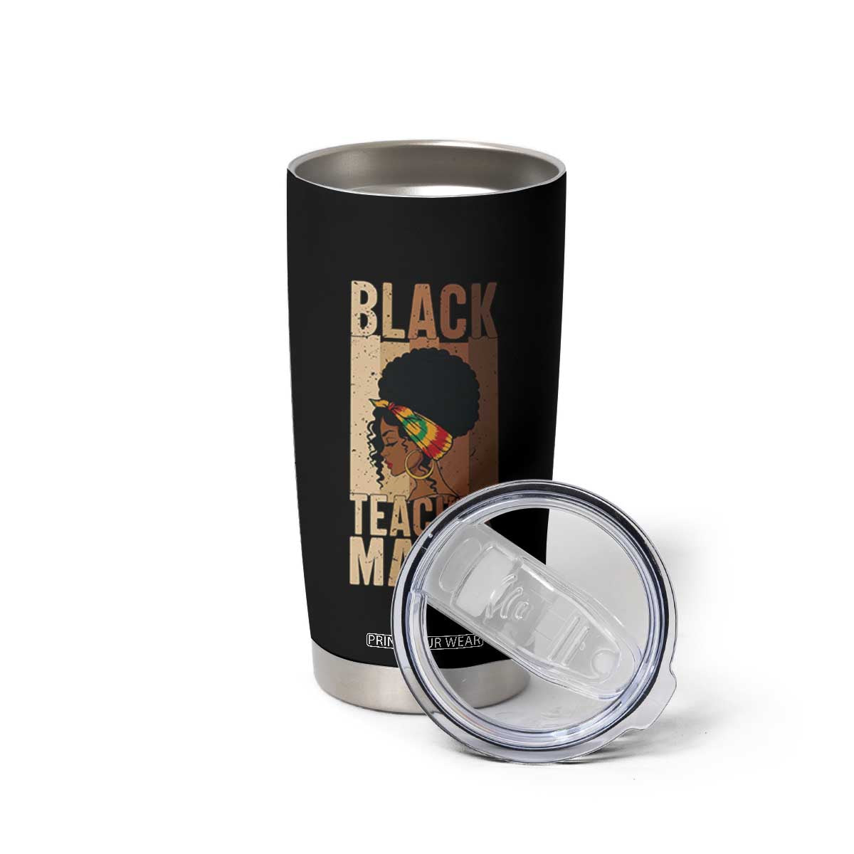 Black Teacher Magic Tumbler Cup African American Pride Teacher Life TS12 Print Your Wear
