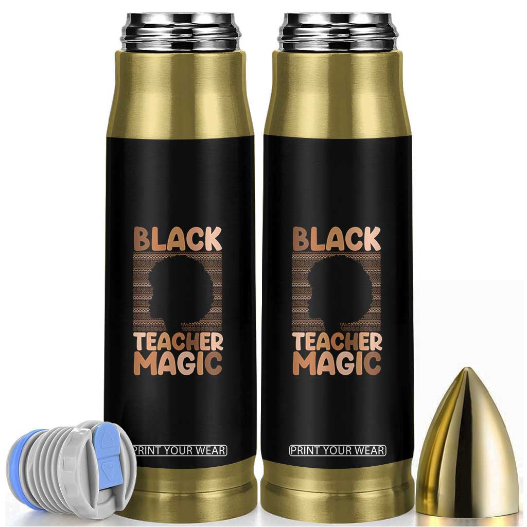 Black Teacher Magic Bullet Tumbler Empowering African American Pride Teacher Gift TS12 Black Print Your Wear