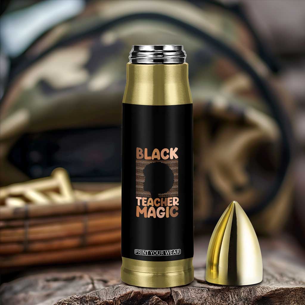 Black Teacher Magic Bullet Tumbler Empowering African American Pride Teacher Gift TS12 Print Your Wear