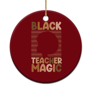 Black Teacher Magic Ceramic Ornament Empowering African American Pride Teacher Gift TS12 1pc Red Print Your Wear