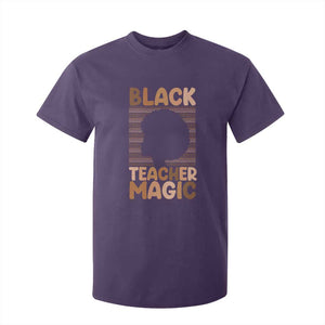 Black Teacher Magic T Shirt For Kid Empowering African American Pride Teacher Gift TS12 Purple Print Your Wear
