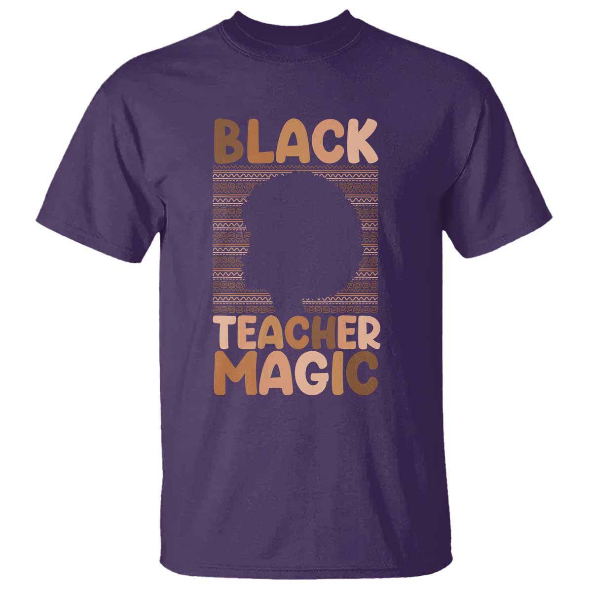 Black Teacher Magic T Shirt Empowering African American Pride Teacher Gift TS12 Purple Print Your Wear