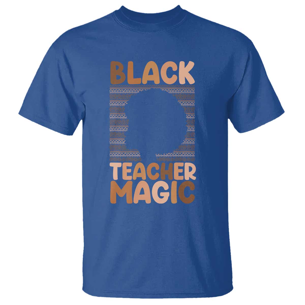Black Teacher Magic T Shirt Empowering African American Pride Teacher Gift TS12 Royal Blue Print Your Wear