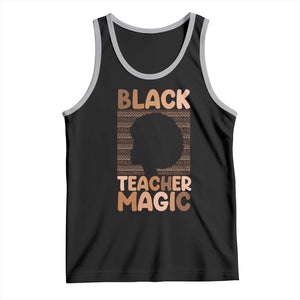 Black Teacher Magic Tank Top Empowering African American Pride Teacher Gift TS12 Black Athletic Heather Print Your Wear