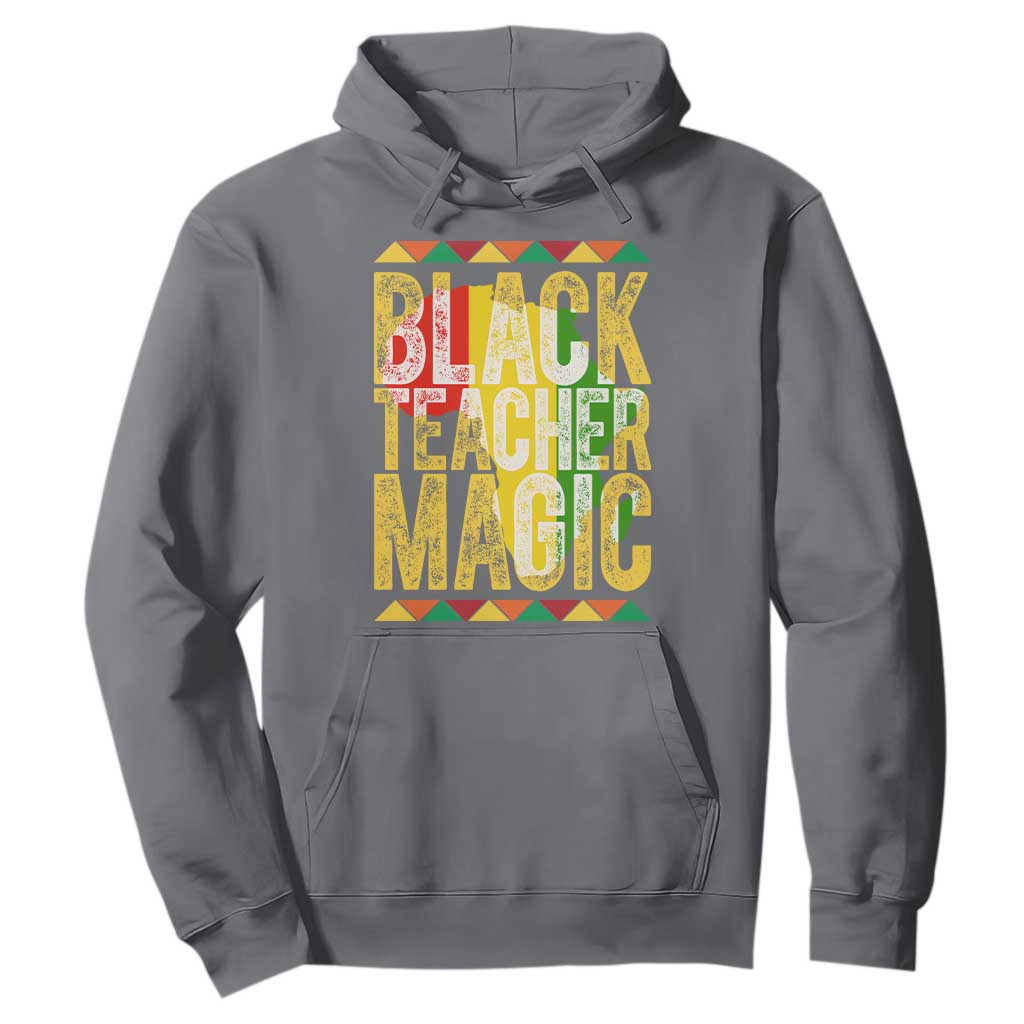 Black History Month Gift Hoodie Black Teacher Magic TS12 Charcoal Print Your Wear