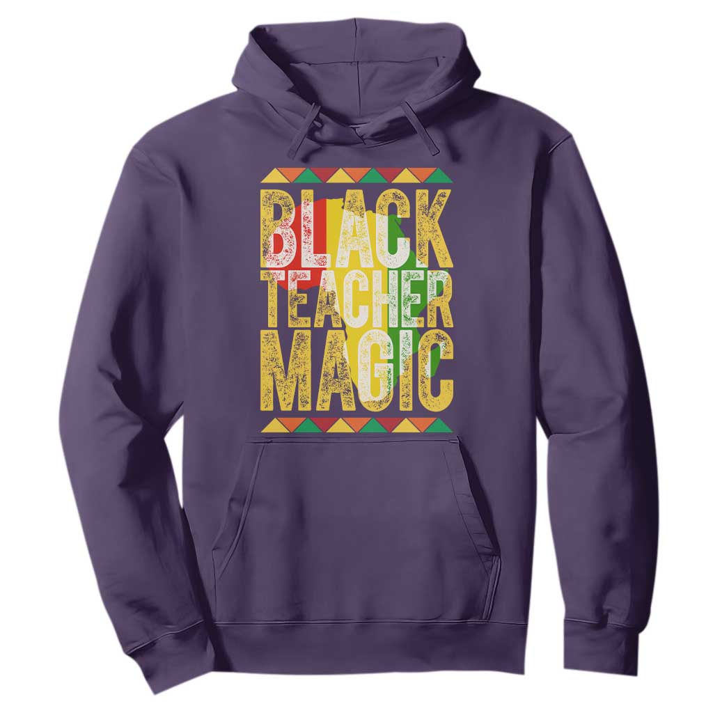 Black History Month Gift Hoodie Black Teacher Magic TS12 Purple Print Your Wear