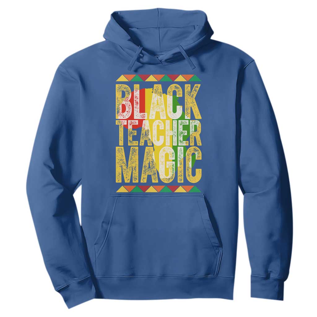 Black History Month Gift Hoodie Black Teacher Magic TS12 Royal Blue Print Your Wear