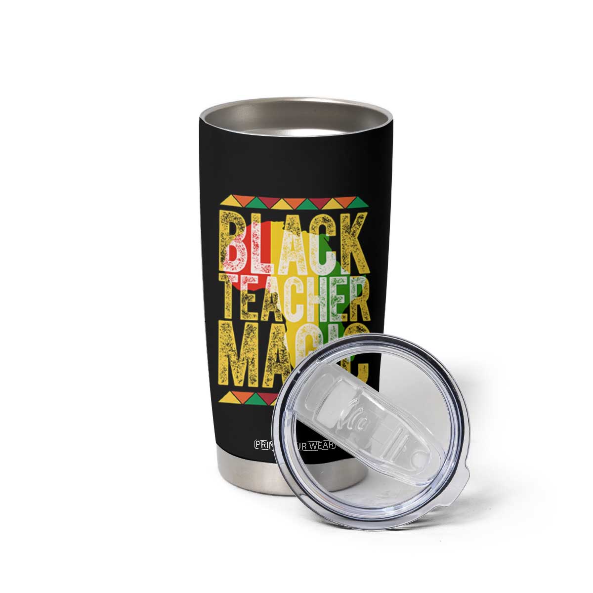 Black History Month Gift Tumbler Cup Black Teacher Magic TS12 Print Your Wear