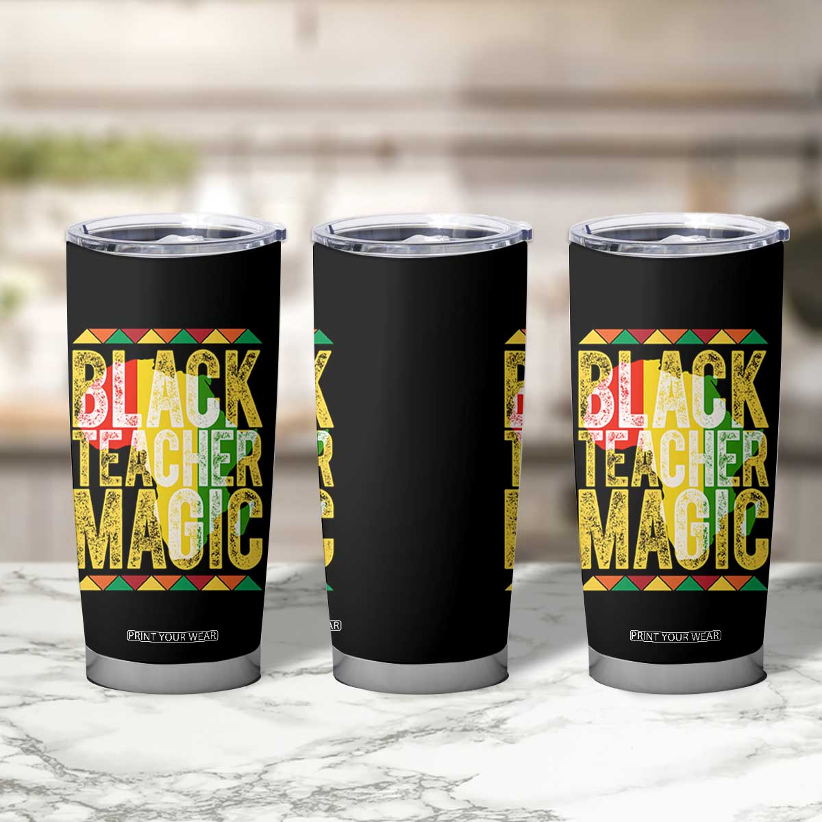 Black History Month Gift Tumbler Cup Black Teacher Magic TS12 Print Your Wear