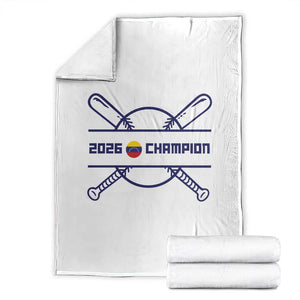 Venezuela Champions 2026 Throw Blanket Baseball Pride Gift TS12 White Print Your Wear