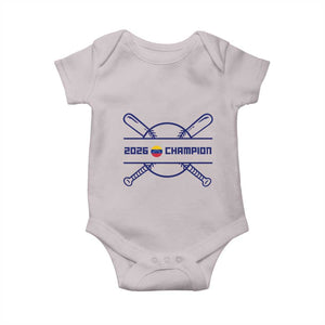 Venezuela Champions 2026 Baby Onesie Baseball Pride Gift TS12 Ice Gray Print Your Wear