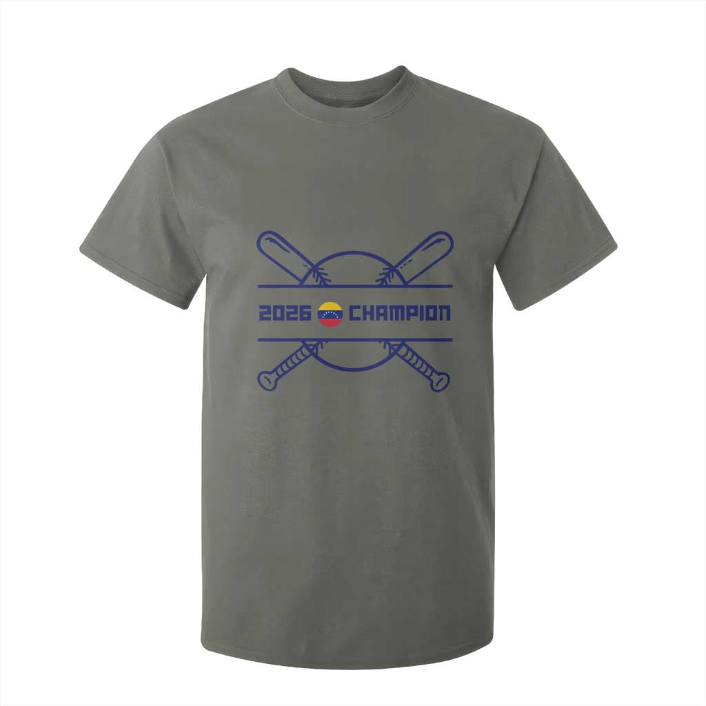 Venezuela Champions 2026 T Shirt For Kid Baseball Pride Gift TS12 Military Green Print Your Wear