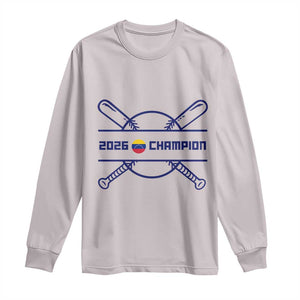 Venezuela Champions 2026 Long Sleeve Shirt Baseball Pride Gift TS12 Ice Gray Print Your Wear