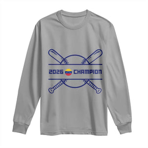 Venezuela Champions 2026 Long Sleeve Shirt Baseball Pride Gift TS12 Sport Gray Print Your Wear
