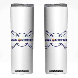 Venezuela Champions 2026 Skinny Tumbler Baseball Pride Gift TS12 White Print Your Wear