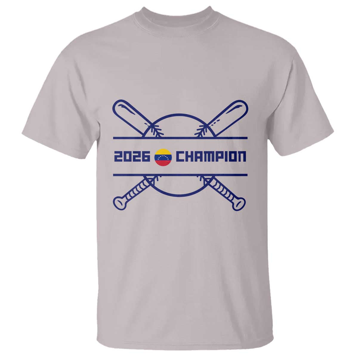 Venezuela Champions 2026 T Shirt Baseball Pride Gift TS12 Ice Gray Print Your Wear