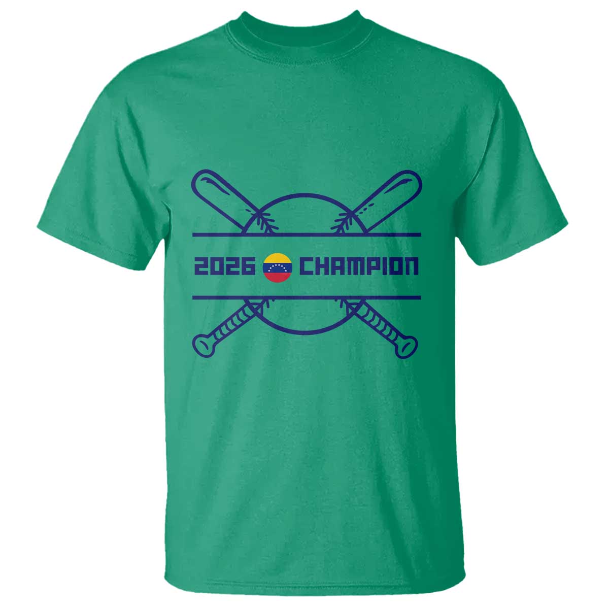 Venezuela Champions 2026 T Shirt Baseball Pride Gift TS12 Irish Green Print Your Wear