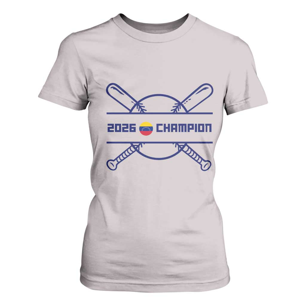 Venezuela Champions 2026 T Shirt For Women Baseball Pride Gift TS12 Ice Gray Print Your Wear