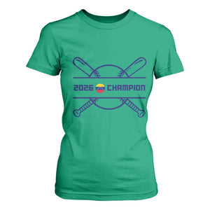 Venezuela Champions 2026 T Shirt For Women Baseball Pride Gift TS12 Irish Green Print Your Wear