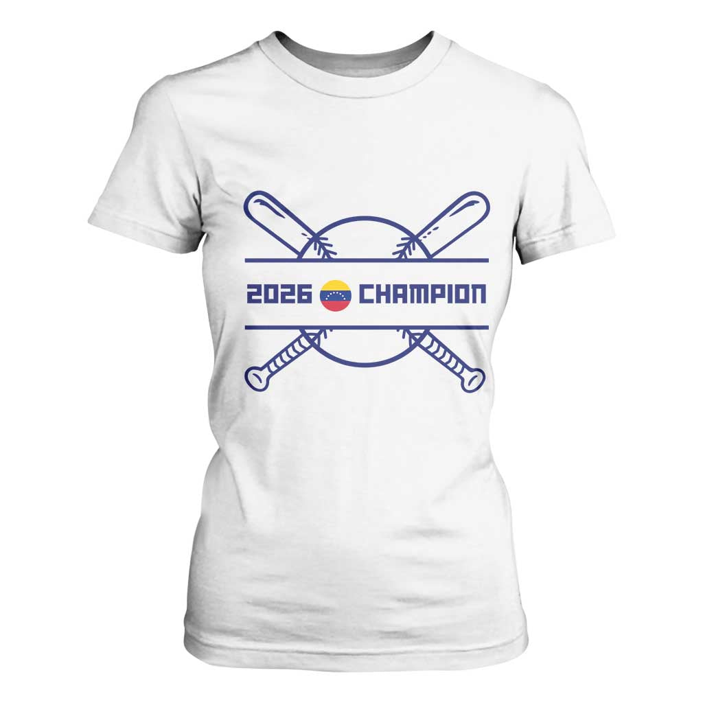 Venezuela Champions 2026 T Shirt For Women Baseball Pride Gift TS12 White Print Your Wear
