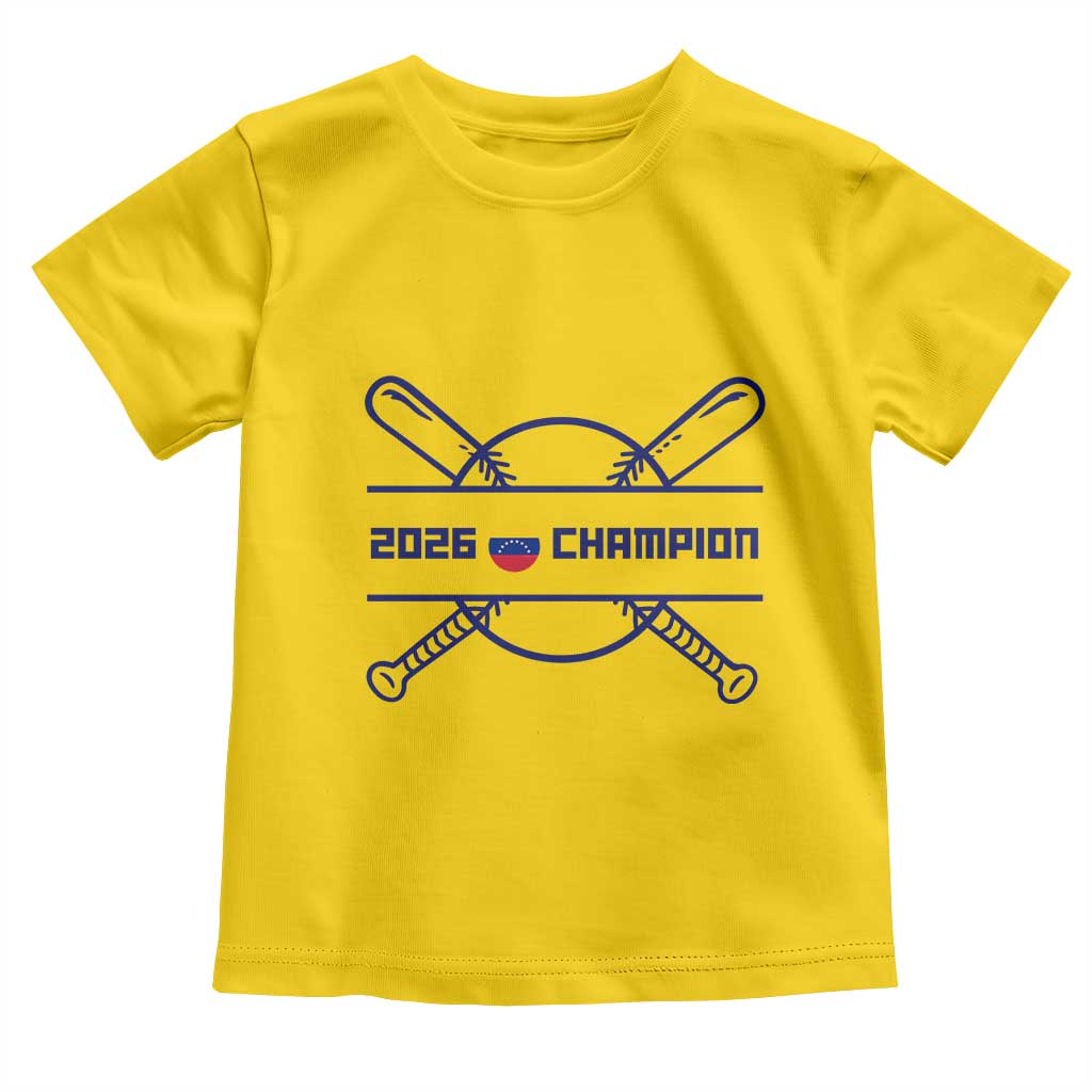 Venezuela Champions 2026 Toddler T Shirt Baseball Pride Gift TS12 Daisy Print Your Wear