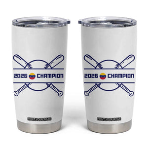 Venezuela Champions 2026 Tumbler Cup Baseball Pride Gift TS12 White Print Your Wear