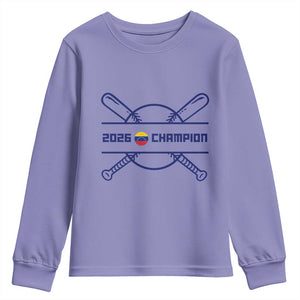 Venezuela Champions 2026 Youth Sweatshirt Baseball Pride Gift TS12 Violet Print Your Wear