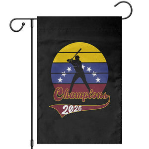 Vintage Venezuela 2026 Champions Garden Flag Patriotic Baseball Pride Gift TS12 Black Print Your Wear