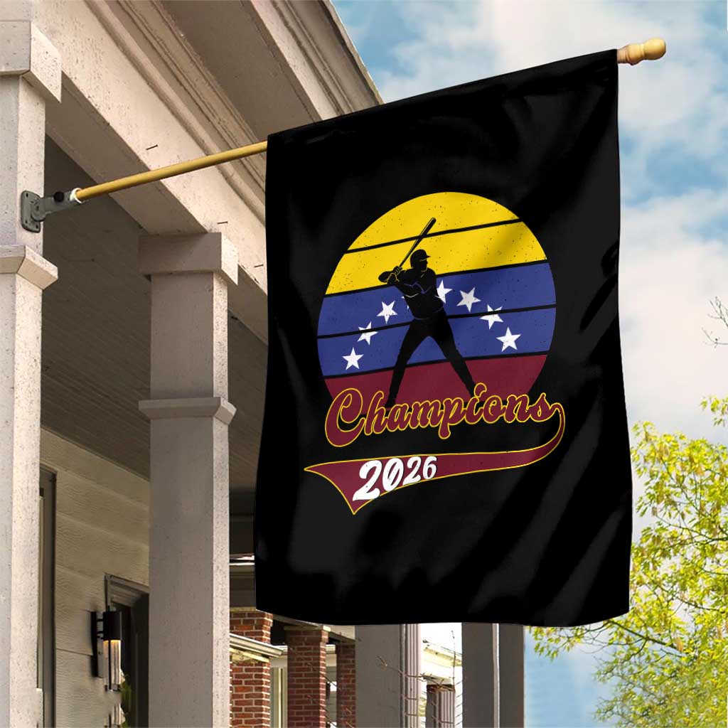 Vintage Venezuela 2026 Champions Garden Flag Patriotic Baseball Pride Gift TS12 Print Your Wear
