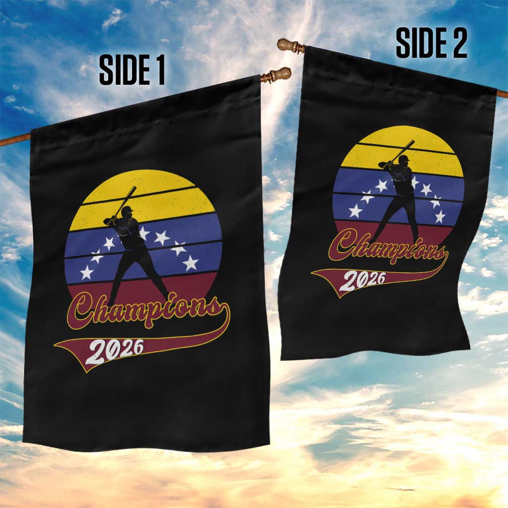 Vintage Venezuela 2026 Champions Garden Flag Patriotic Baseball Pride Gift TS12 Print Your Wear