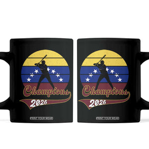 Vintage Venezuela 2026 Champions Coffee Mug Patriotic Baseball Pride Gift TS12 Black Print Your Wear