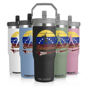 Vintage Venezuela 2026 Champions Flip Straw Tumbler Patriotic Baseball Pride Gift TS12 Print Your Wear