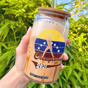 Vintage Venezuela 2026 Champions Glass Can Patriotic Baseball Pride Gift TS12 Black Print Your Wear