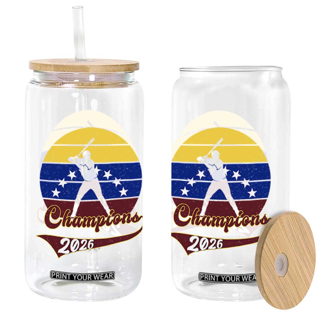 Vintage Venezuela 2026 Champions Glass Can Patriotic Baseball Pride Gift TS12 Print Your Wear