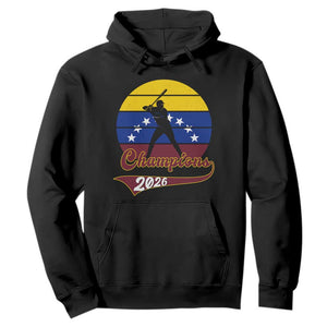 Vintage Venezuela 2026 Champions Hoodie Patriotic Baseball Pride Gift TS12 Black Print Your Wear