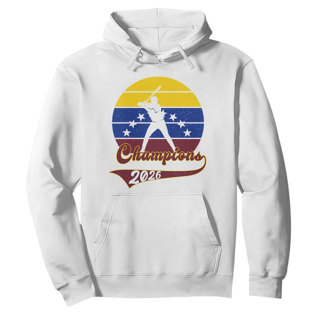 Vintage Venezuela 2026 Champions Hoodie Patriotic Baseball Pride Gift TS12 White Print Your Wear