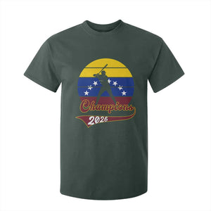 Vintage Venezuela 2026 Champions T Shirt For Kid Patriotic Baseball Pride Gift TS12 Dark Forest Green Print Your Wear