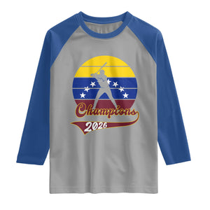Vintage Venezuela 2026 Champions Raglan Shirt Patriotic Baseball Pride Gift TS12 Sport Gray Royal Print Your Wear