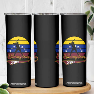 Vintage Venezuela 2026 Champions Skinny Tumbler Patriotic Baseball Pride Gift TS12 Print Your Wear