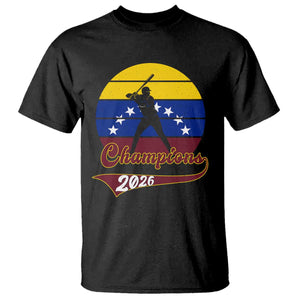 Vintage Venezuela 2026 Champions T Shirt Patriotic Baseball Pride Gift TS12 Black Print Your Wear