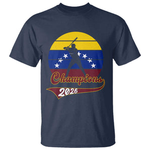 Vintage Venezuela 2026 Champions T Shirt Patriotic Baseball Pride Gift TS12 Navy Print Your Wear