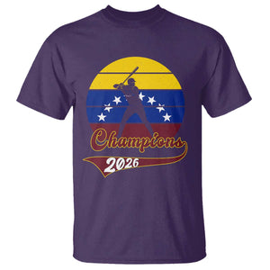 Vintage Venezuela 2026 Champions T Shirt Patriotic Baseball Pride Gift TS12 Purple Print Your Wear