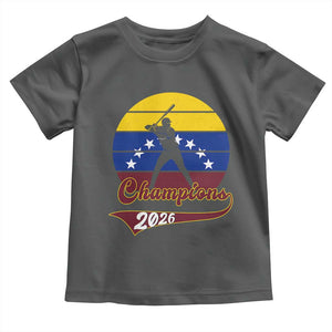 Vintage Venezuela 2026 Champions Toddler T Shirt Patriotic Baseball Pride Gift TS12 Dark Heather Print Your Wear